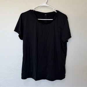 ALO Yoga Black Short-Sleeve Crew Tee